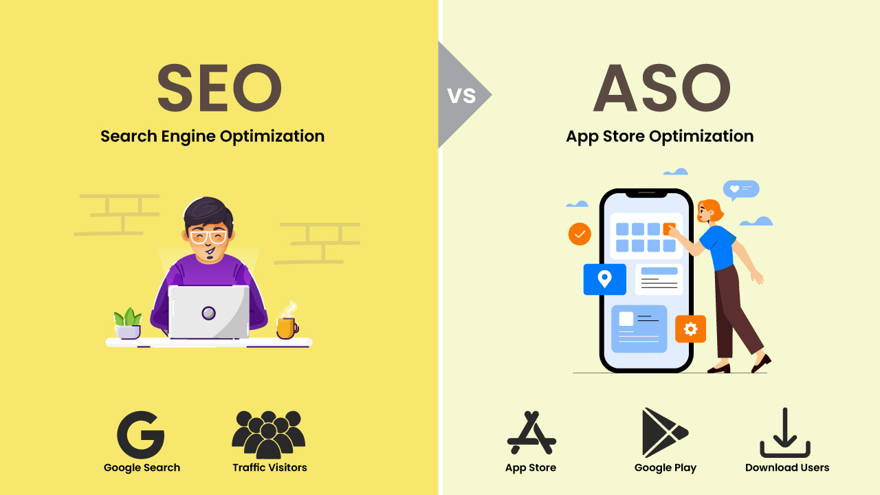SEO vs ASO: The difference between search engine optimization and app store optimization